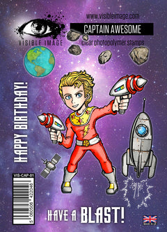 Visible Image Captain Awesome - A6 Stamp Set-1