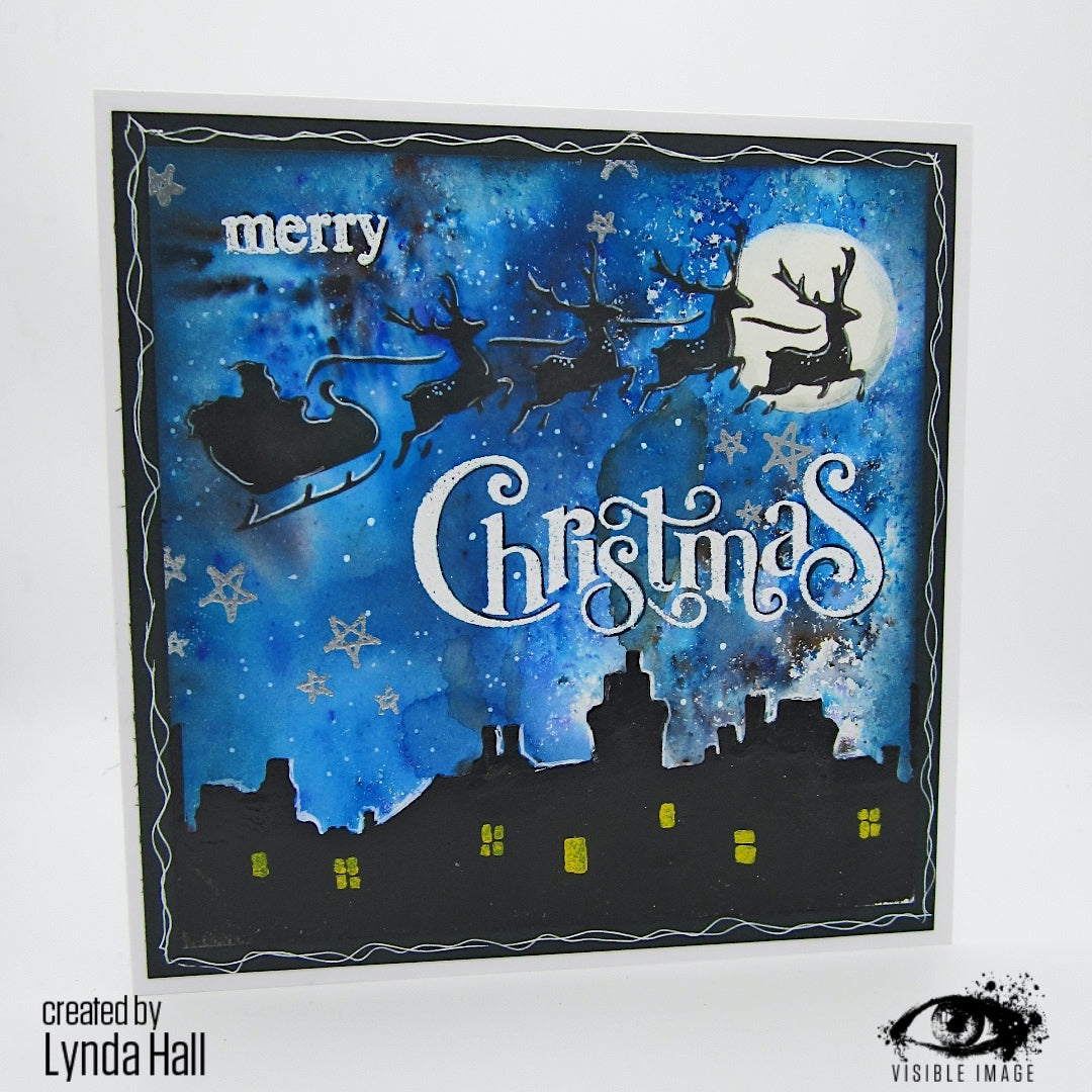 Visible Image Christmas Eve Stencil - 6 x 6-3