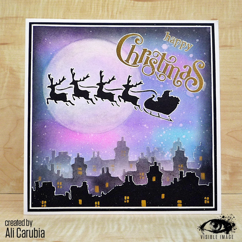 Visible Image Christmas Eve Stencil - 6 x 6-4
