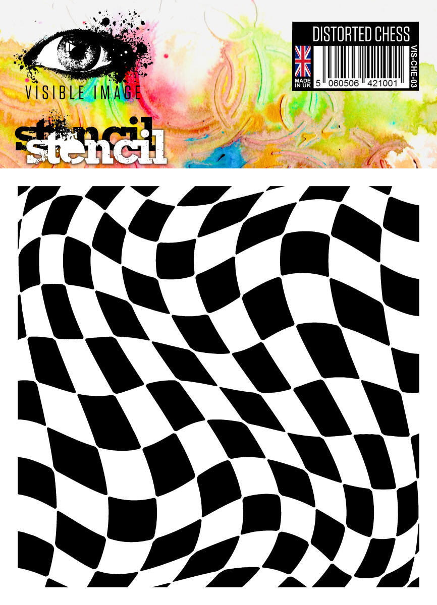 Visible Image Distorted Chess Stencil - 6 x 6-1