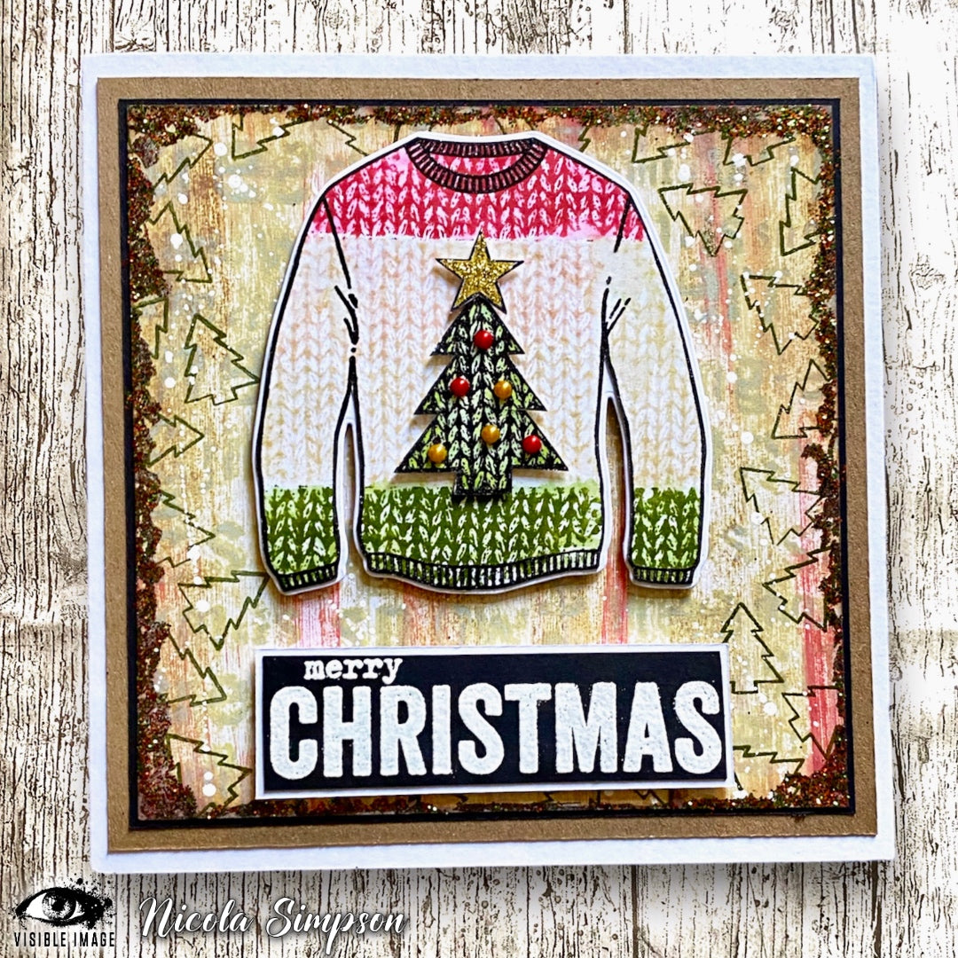 Visible Image Christmas Jumper - A6 Stamp Set-4