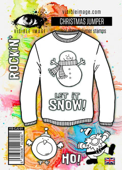 Visible Image Christmas Jumper - A6 Stamp Set-1