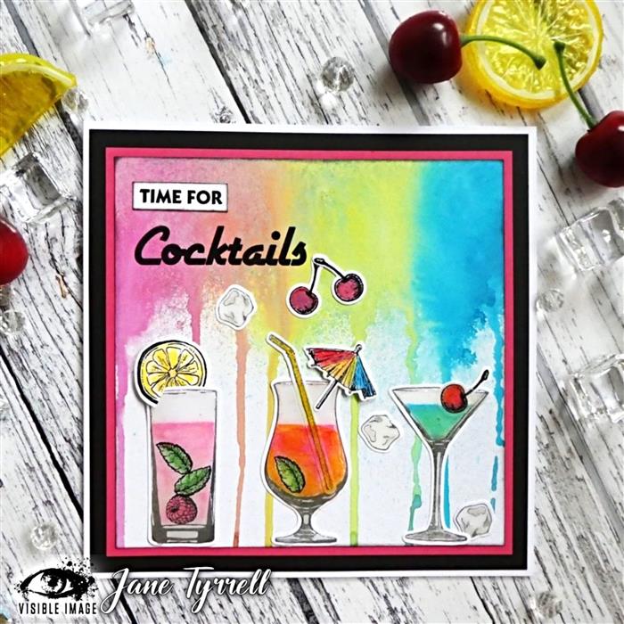 Visible Image Cocktails & Dreams - A6 Stamp Set-2