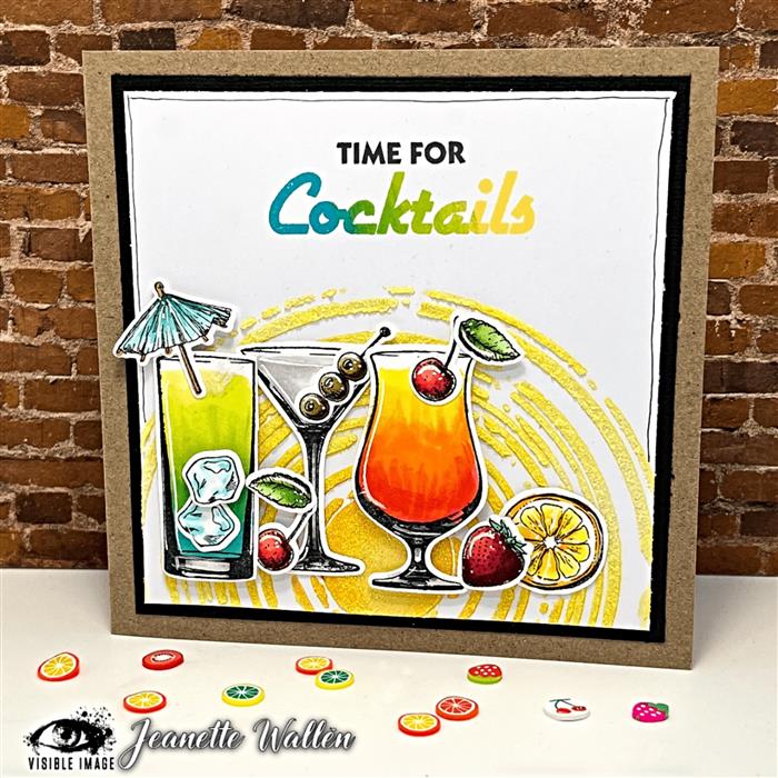 Visible Image Cocktails & Dreams - A6 Stamp Set-3