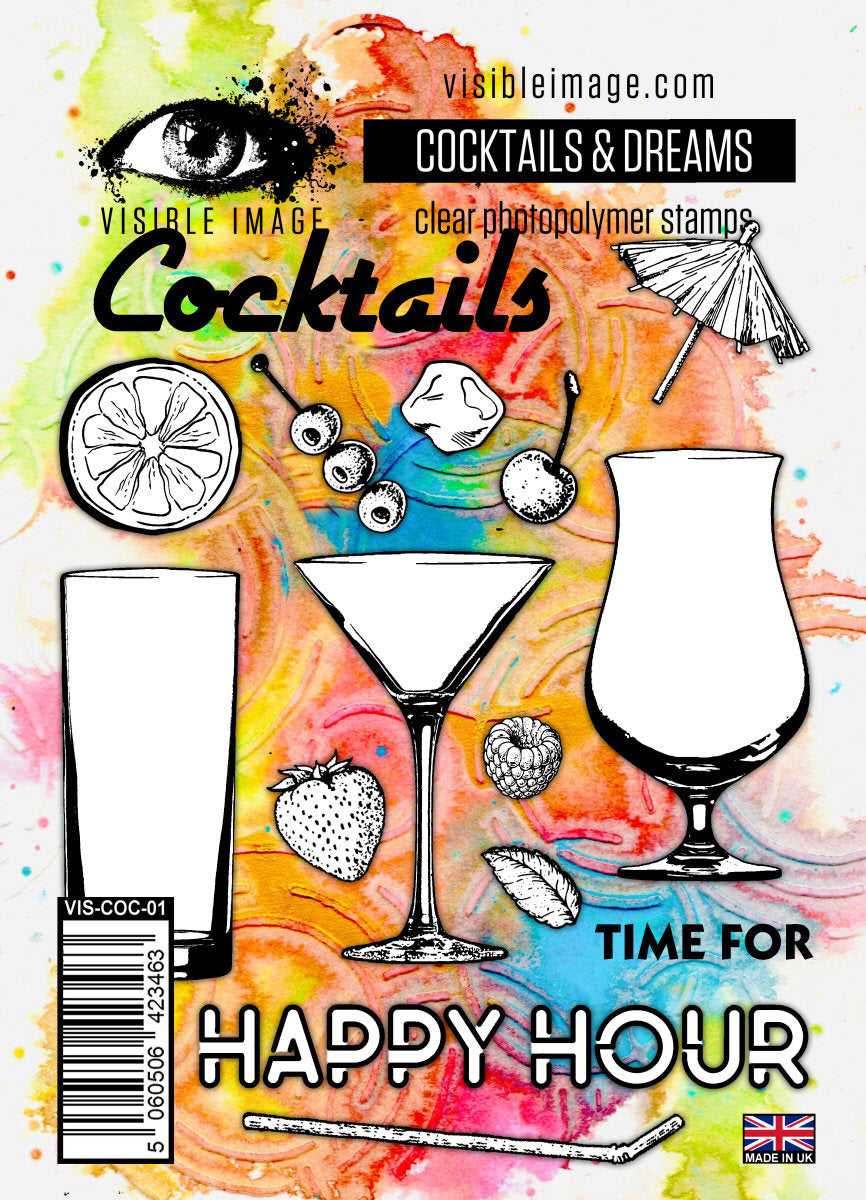 Visible Image Cocktails & Dreams - A6 Stamp Set-1
