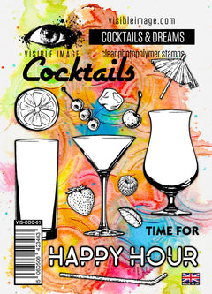 Visible Image Cocktails & Dreams - A6 Stamp Set-1