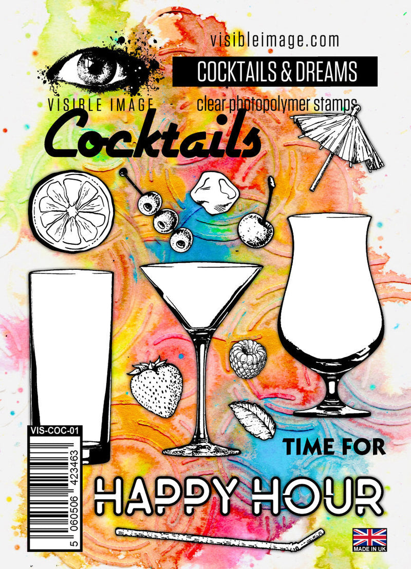 Visible Image Cocktails & Dreams - A6 Stamp Set-1