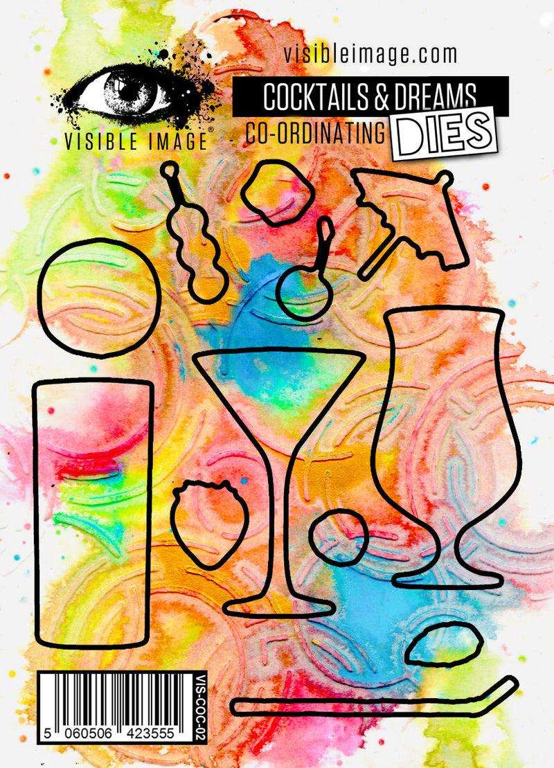 Visible Image Cocktails & Dreams Co-ordinating Dies-1