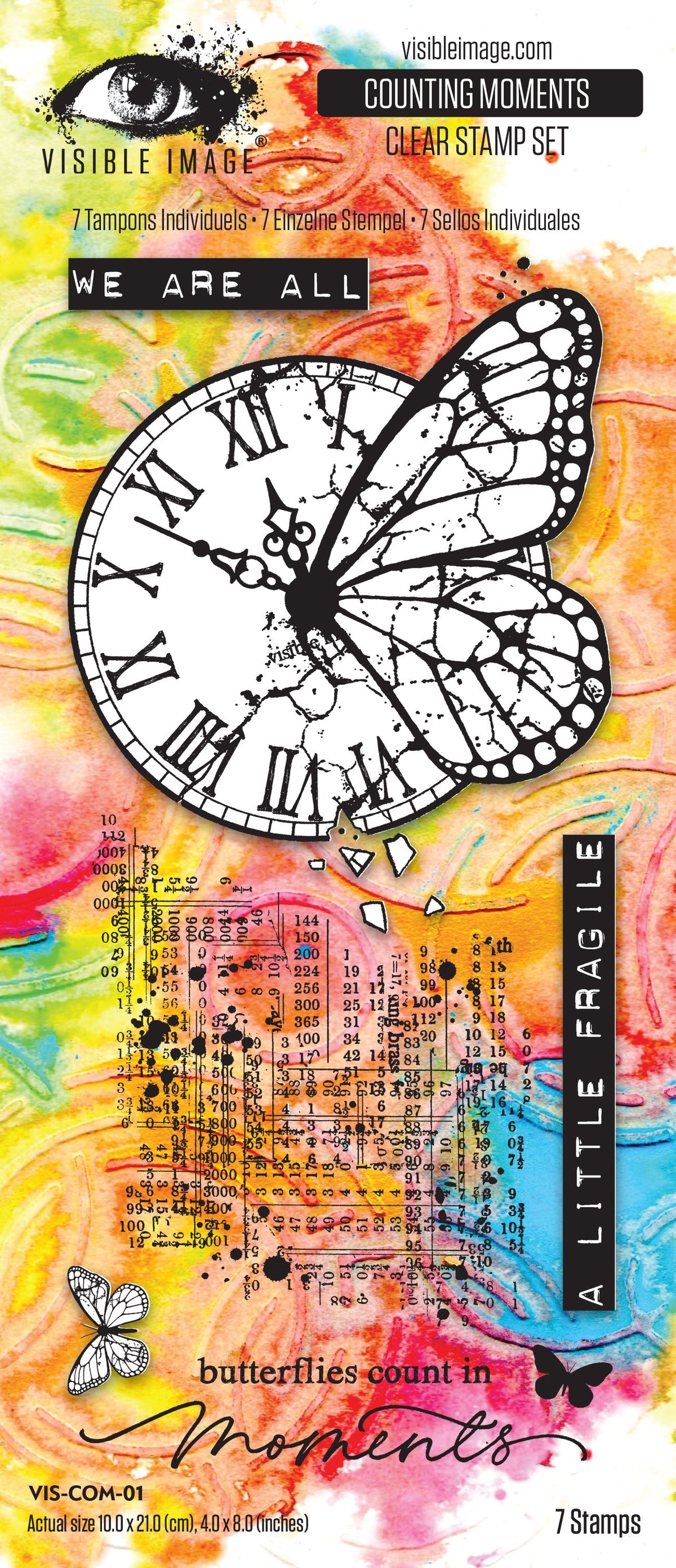 Visible Image Counting Moments 4in x 8in Stamp Set-1