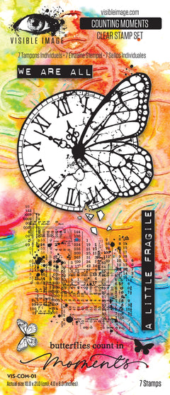 Visible Image Counting Moments 4in x 8in Stamp Set-1