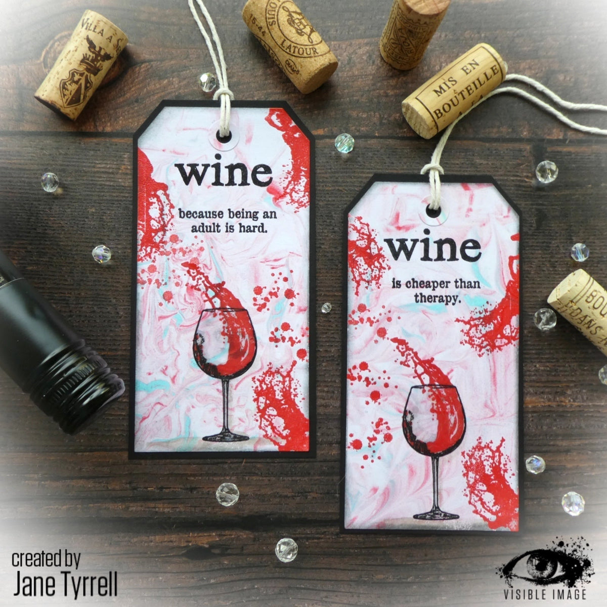 Visible Image 99% Chance Of Wine - A6 Stamp Set-2