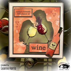 Visible Image 99% Chance Of Wine - A6 Stamp Set-3
