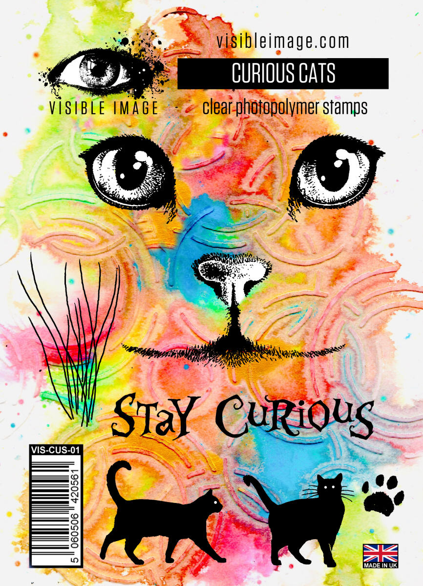 Visible Image Curious Cats - A6 Stamp Set-1