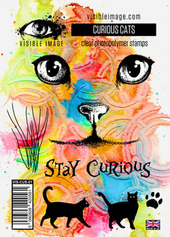 Visible Image Curious Cats - A6 Stamp Set-1