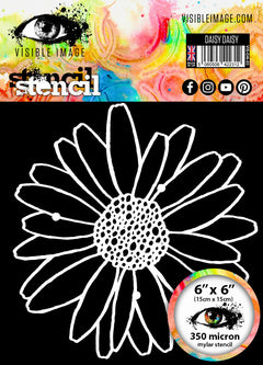 Visible Image Daisy Daisy Stencil - 6 x 6-1