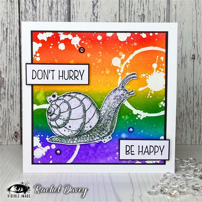 Visible Image Don't Hurry Be Happy - A7 Stamp Set-4