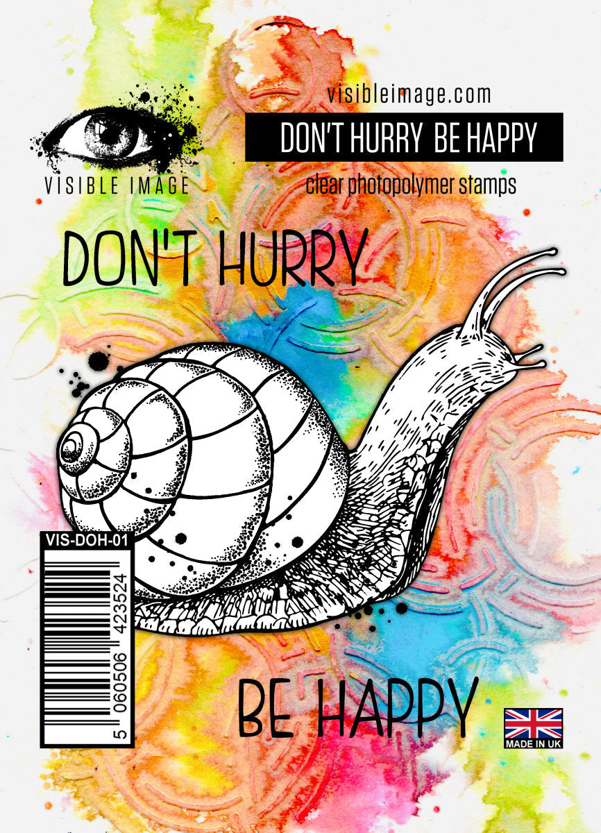 Visible Image Don't Hurry Be Happy - A7 Stamp Set-1
