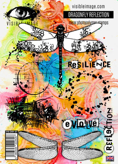 Visible Image Dragonfly Reflection - A5 Stamp Set-1