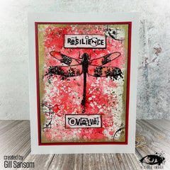 Visible Image Dragonfly Reflection - A5 Stamp Set-2