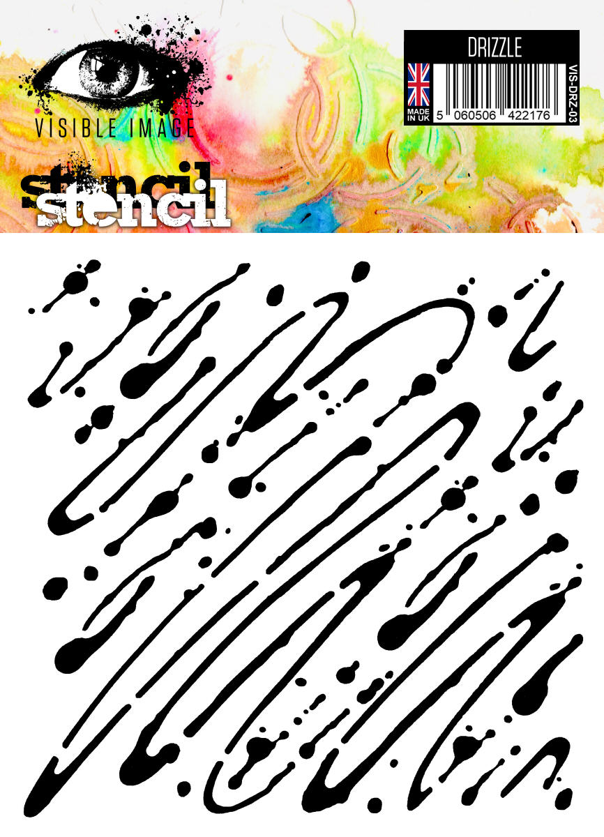Visible Image Drizzle Stencil 6 x 6-1