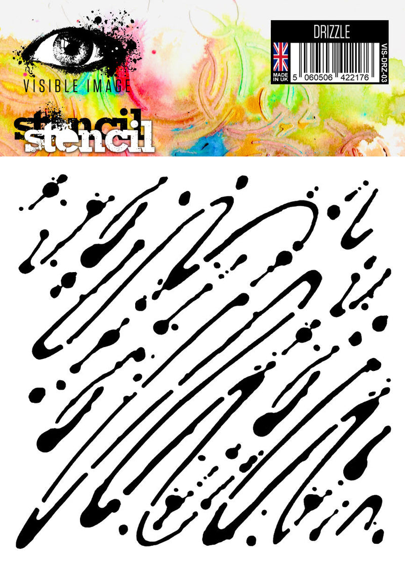 Visible Image Drizzle Stencil 6 x 6-1