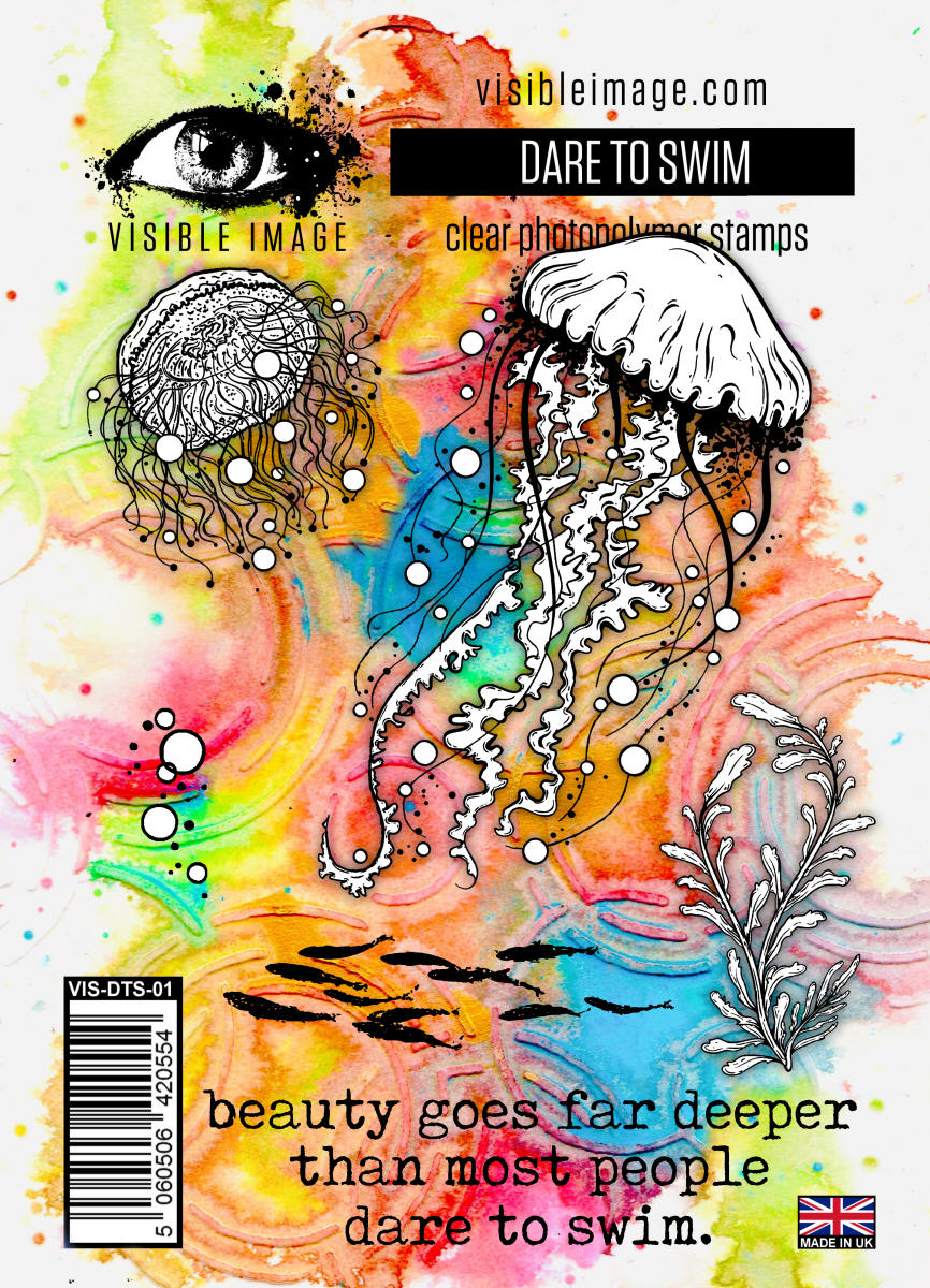 Visible Image Dare To Swim - A6 Stamp Set-1