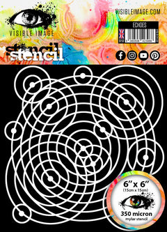 Visible Image Echoes Stencil - 6 x 6-1