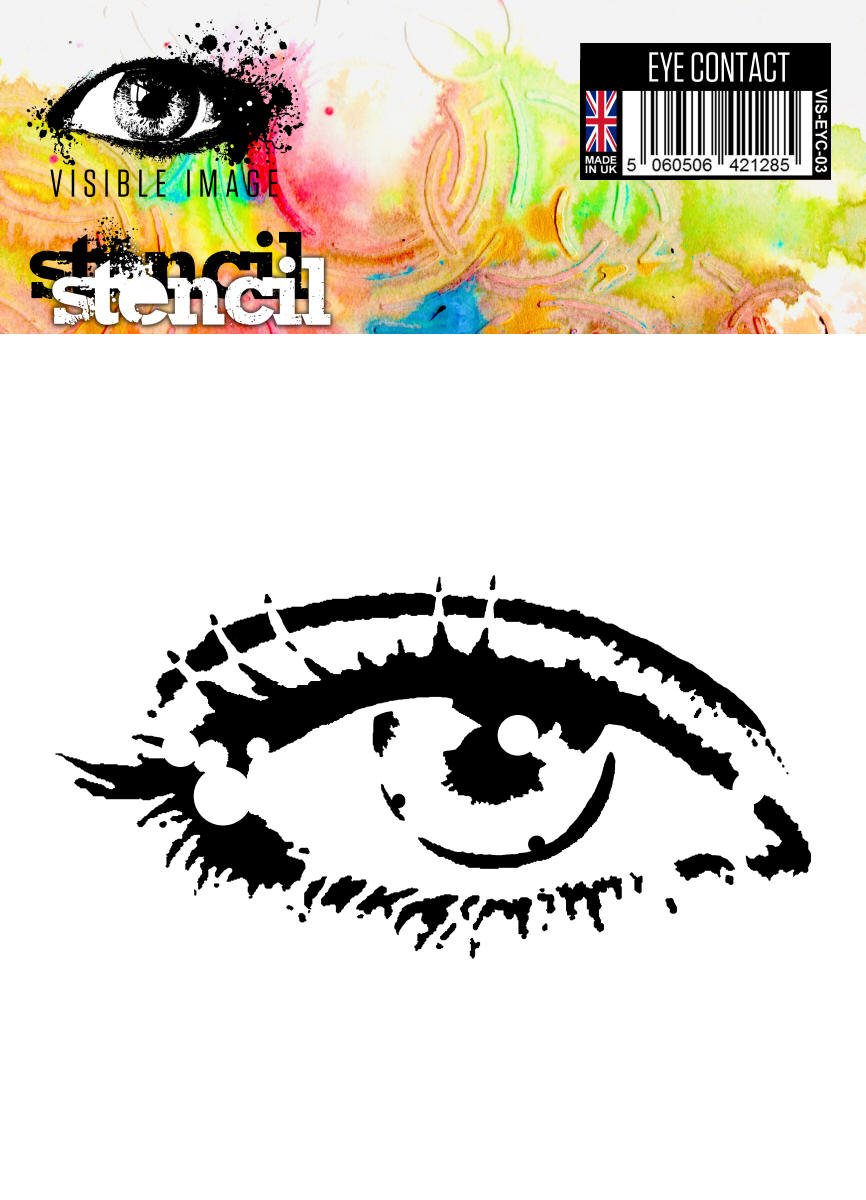 Visible Image Eye Contact Stencil - 6 x 6-1