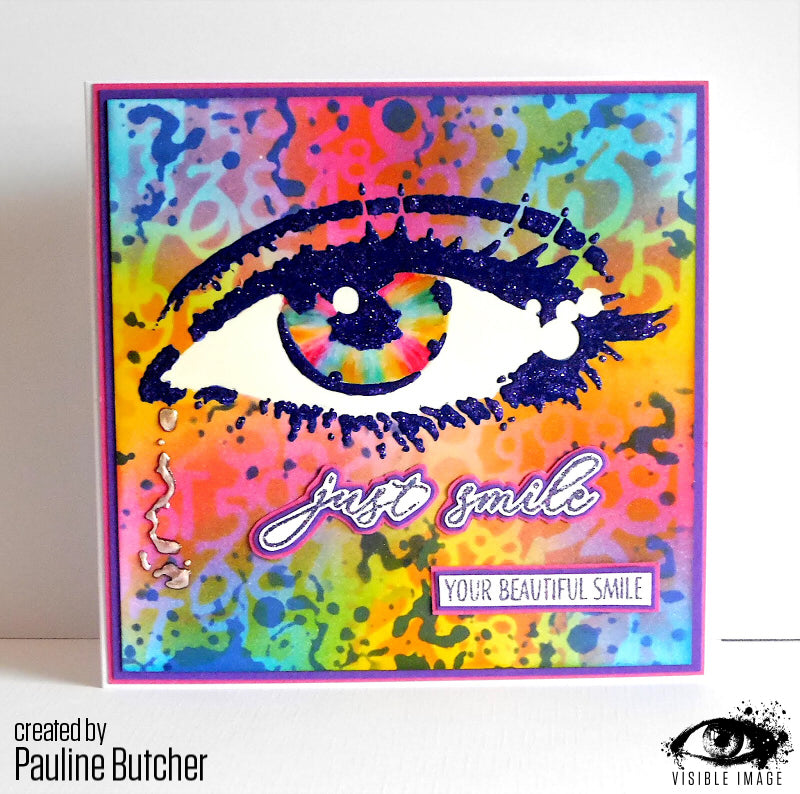 Visible Image Eye Contact Stencil - 6 x 6-3
