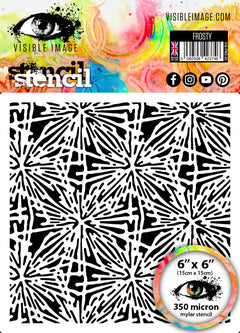 Visible Image Frosty Stencil - 6 x 6-1
