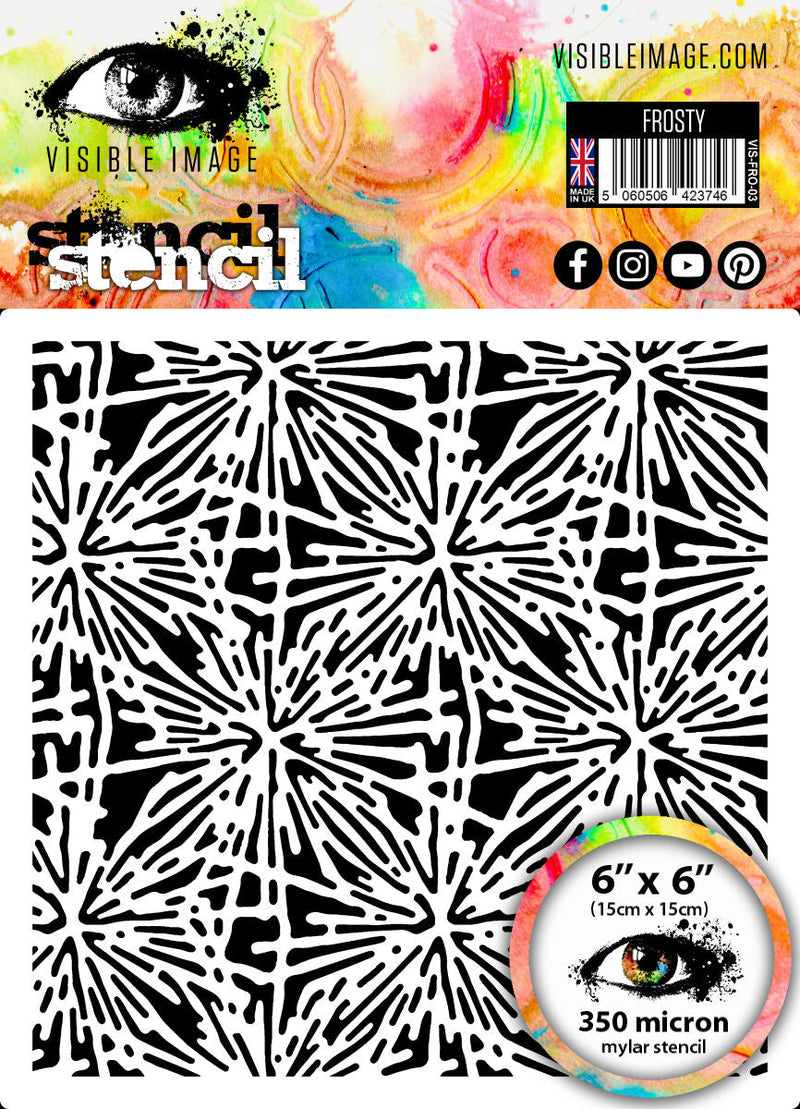 Visible Image Frosty Stencil - 6 x 6-1