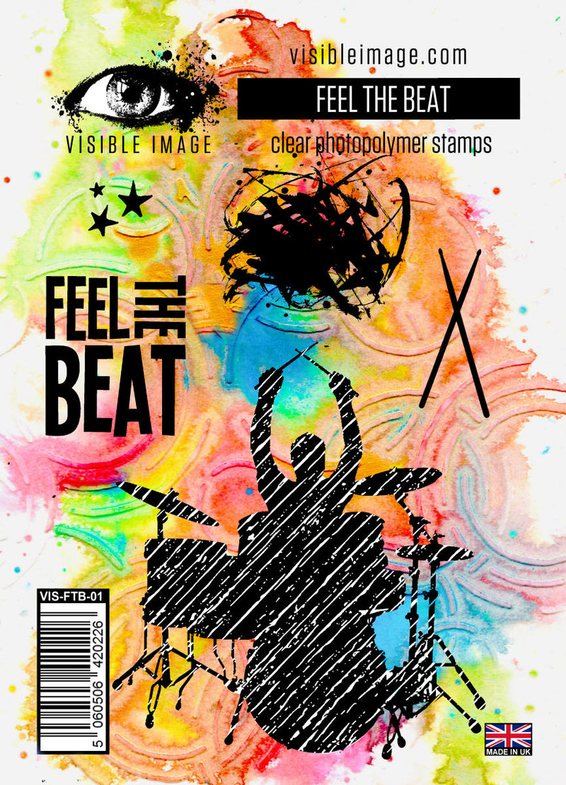 Visible Image Feel The Beat - A6 Stamp Set-1