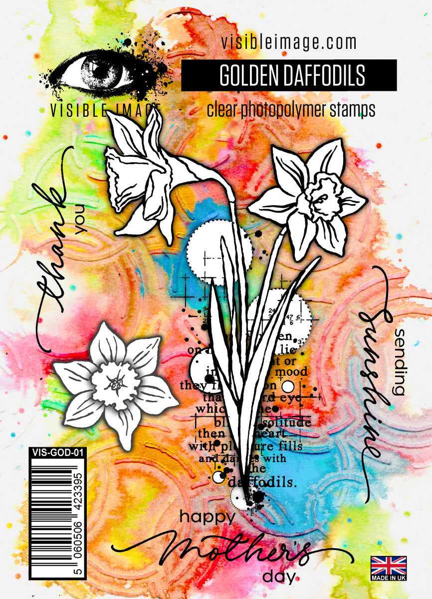 Visible Image Golden Daffodils - A6 Stamp Set-1