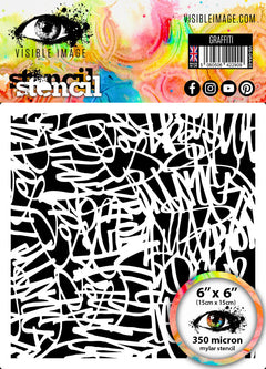Visible Image Graffiti Stencil - 6 x 6-1