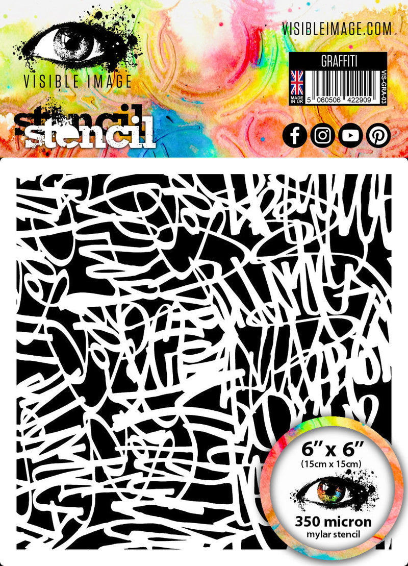 Visible Image Graffiti Stencil - 6 x 6-1