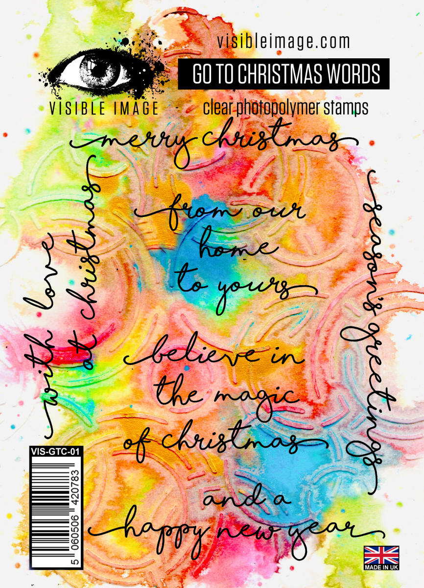Visible Image Go To Christmas Words - A6 Stamp Set-1