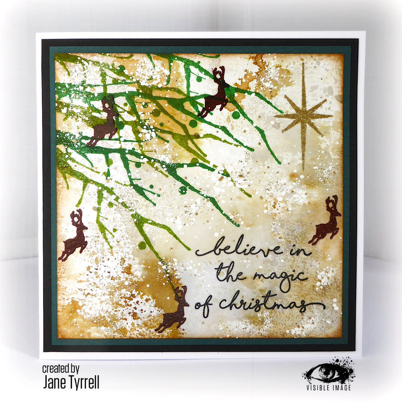 Visible Image Go To Christmas Words - A6 Stamp Set-2