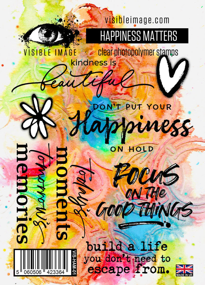 Visible Image Happiness Matters - A6 Stamp Set-1