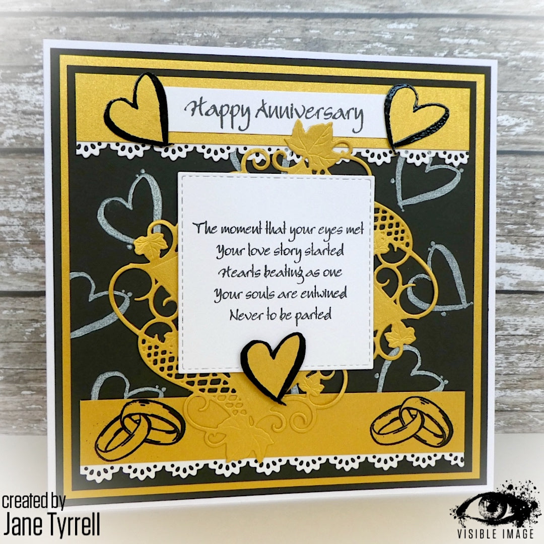 Visible Image Happy Anniversary - A7 Stamp Set-4