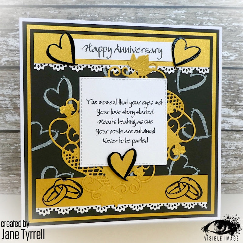 Visible Image Happy Anniversary - A7 Stamp Set-4