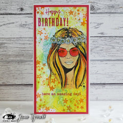 Visible Image Hippie Chick - A6 Stamp Set-4