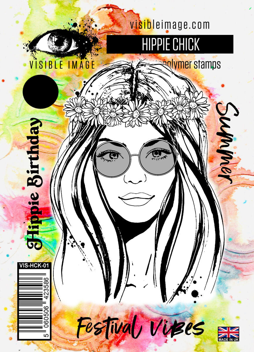 Visible Image Hippie Chick - A6 Stamp Set-1