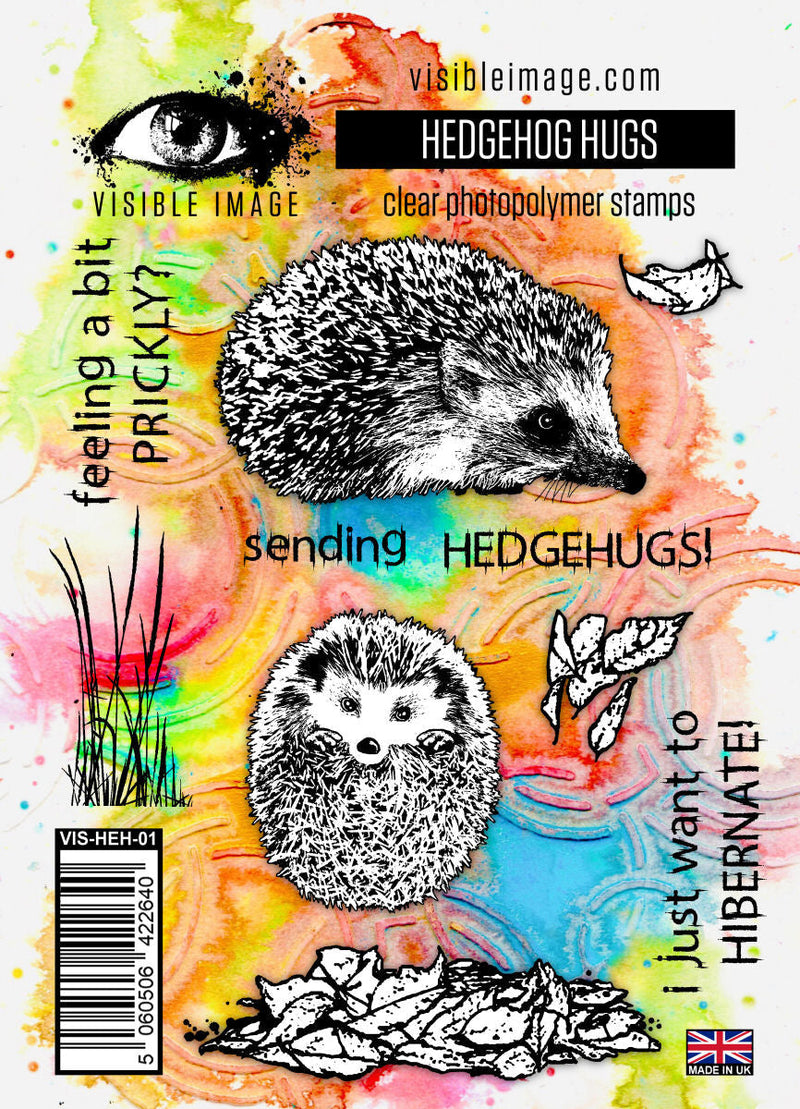Visible Image Hedgehog Hugs - A6 Stamp Set-1