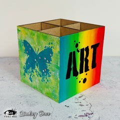 Visible Image Inky Art Stencil - 4 x 4-2