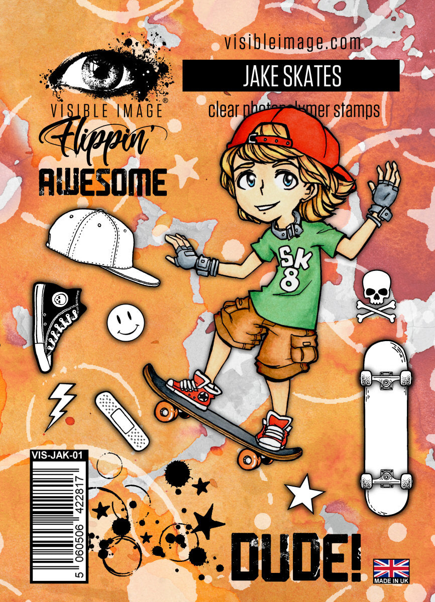 Visible Image Jake Skates - A6 Stamp Set-1