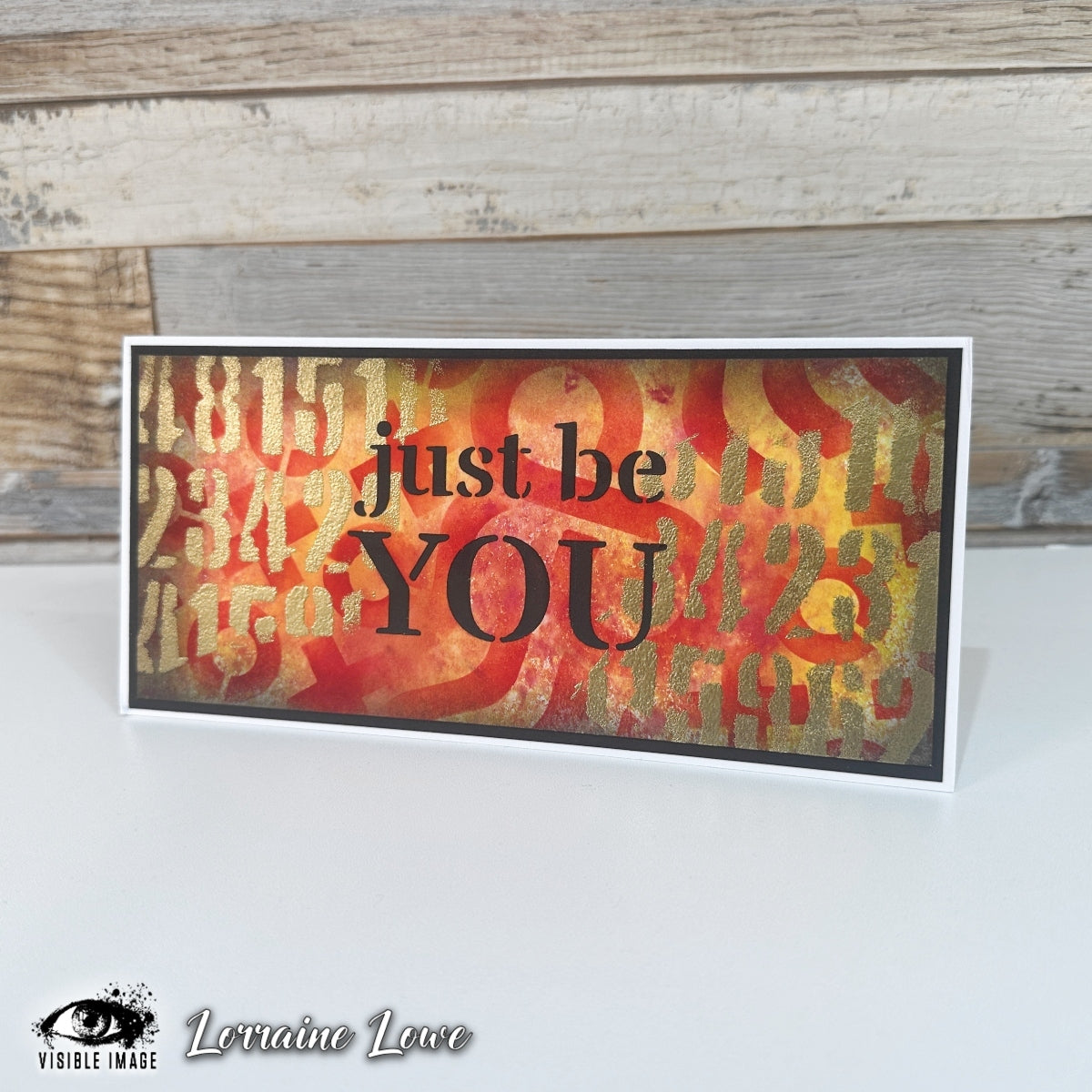 Visible Image Just Be You Stencil - 4 x 4-2