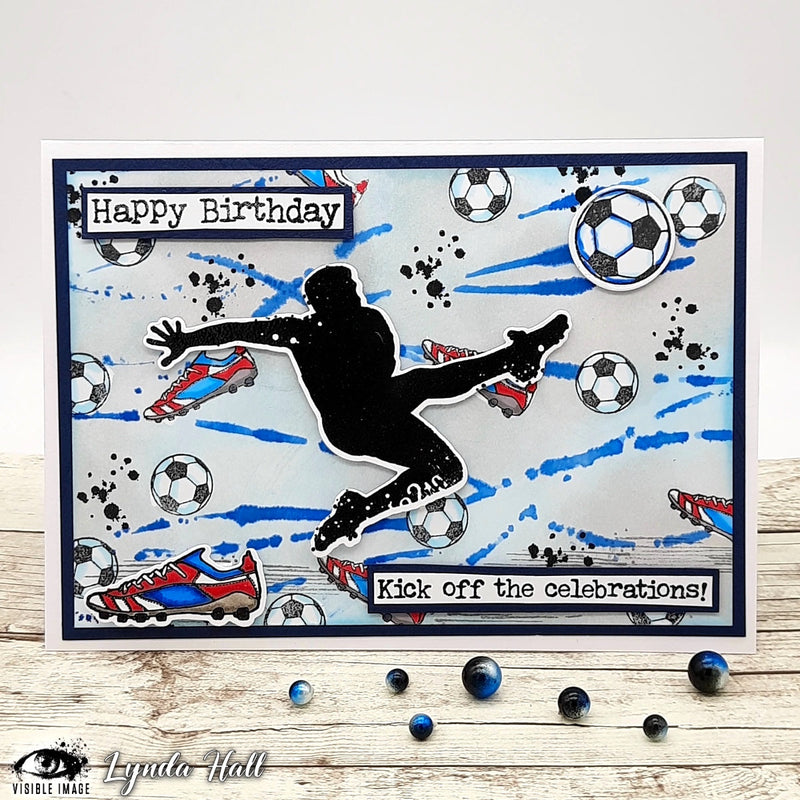 Visible Image Kick Off Your Birthday - A6 Stamp Set-3