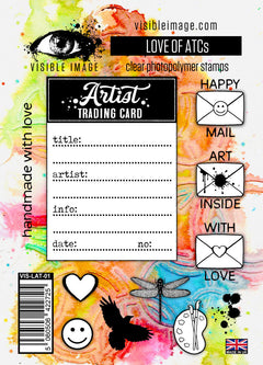 Visible Image Love of ATCs - A6 Stamp Set-1