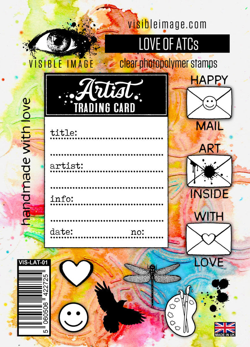 Visible Image Love of ATCs - A6 Stamp Set-1