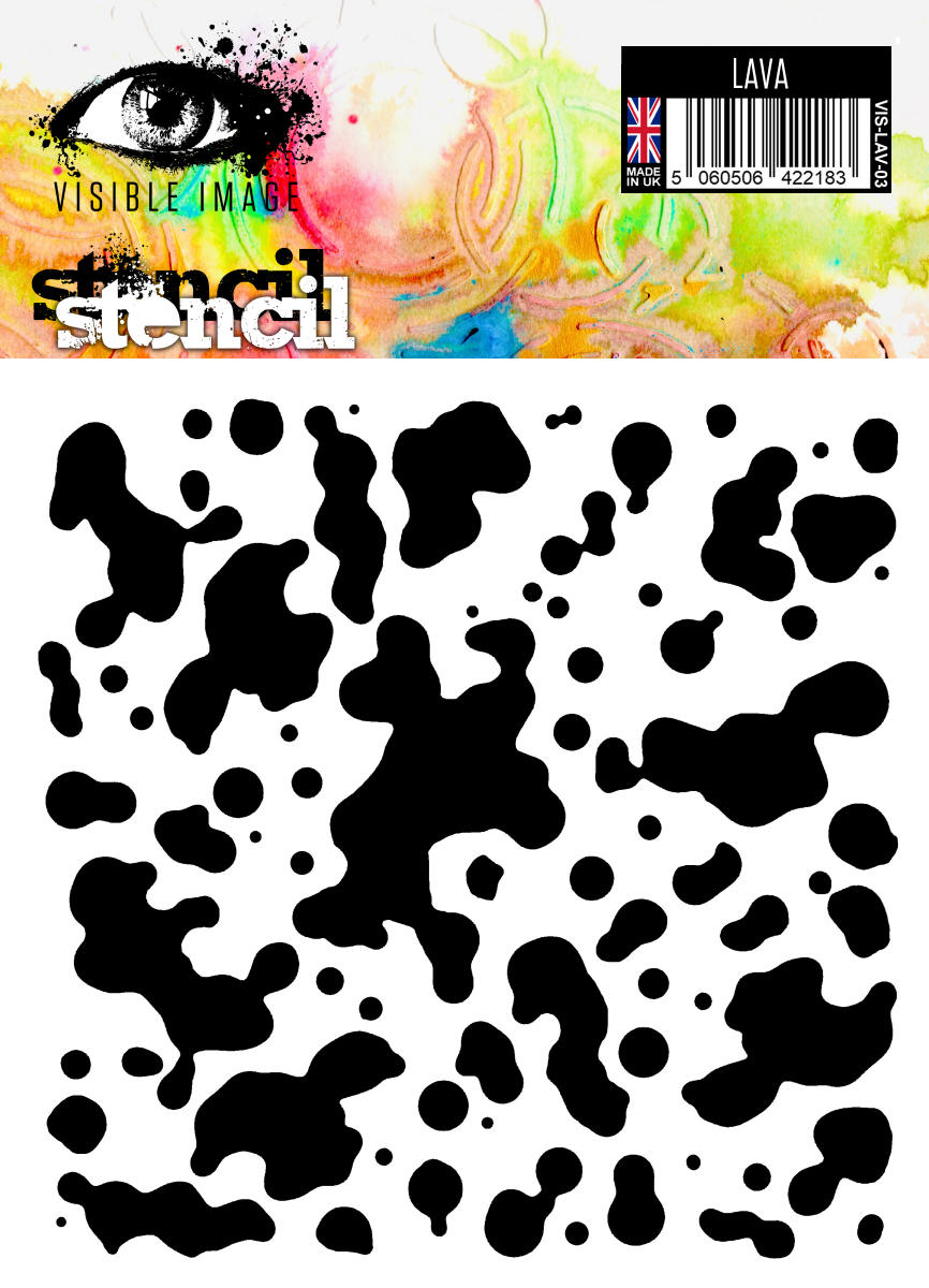 Visible Image Lava Stencil - 6 x 6-1
